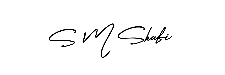 Create a beautiful signature design for name S M Shafi. With this signature (AmerikaSignatureDemo-Regular) fonts, you can make a handwritten signature for free. S M Shafi signature style 3 images and pictures png