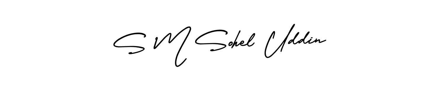 if you are searching for the best signature style for your name S M Sohel Uddin. so please give up your signature search. here we have designed multiple signature styles  using AmerikaSignatureDemo-Regular. S M Sohel Uddin signature style 3 images and pictures png