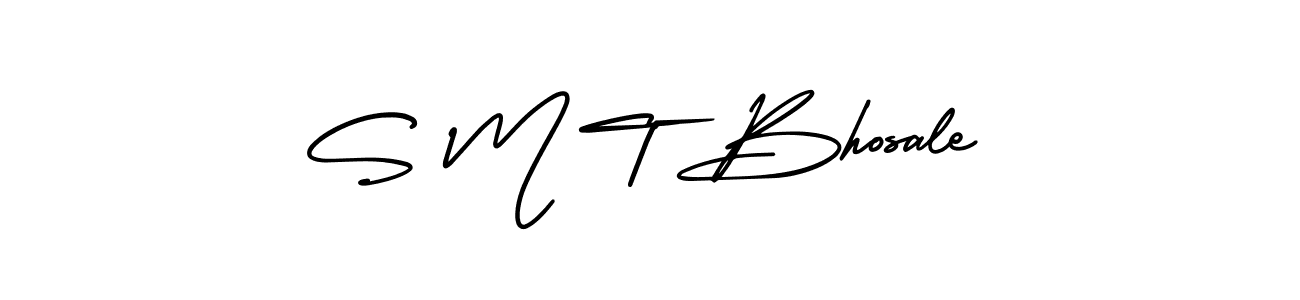 Similarly AmerikaSignatureDemo-Regular is the best handwritten signature design. Signature creator online .You can use it as an online autograph creator for name S M T Bhosale. S M T Bhosale signature style 3 images and pictures png