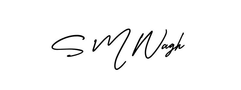 Also we have S M Wagh name is the best signature style. Create professional handwritten signature collection using AmerikaSignatureDemo-Regular autograph style. S M Wagh signature style 3 images and pictures png