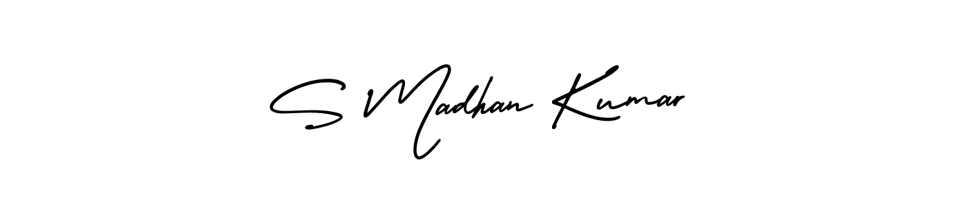 Make a beautiful signature design for name S Madhan Kumar. Use this online signature maker to create a handwritten signature for free. S Madhan Kumar signature style 3 images and pictures png