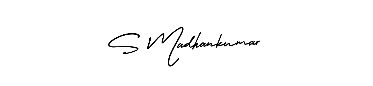 Create a beautiful signature design for name S Madhankumar. With this signature (AmerikaSignatureDemo-Regular) fonts, you can make a handwritten signature for free. S Madhankumar signature style 3 images and pictures png