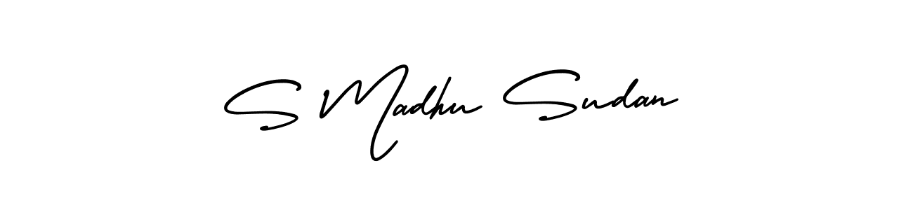 Make a beautiful signature design for name S Madhu Sudan. Use this online signature maker to create a handwritten signature for free. S Madhu Sudan signature style 3 images and pictures png