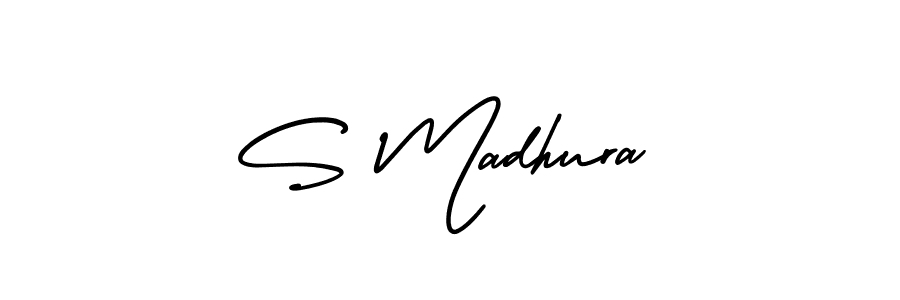 Make a short S Madhura signature style. Manage your documents anywhere anytime using AmerikaSignatureDemo-Regular. Create and add eSignatures, submit forms, share and send files easily. S Madhura signature style 3 images and pictures png