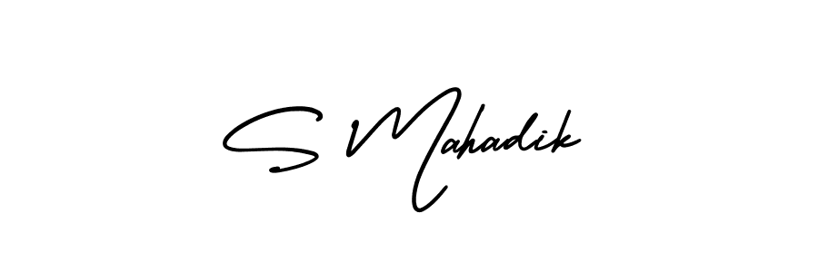 It looks lik you need a new signature style for name S Mahadik. Design unique handwritten (AmerikaSignatureDemo-Regular) signature with our free signature maker in just a few clicks. S Mahadik signature style 3 images and pictures png