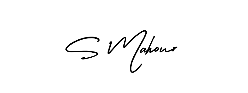 Similarly AmerikaSignatureDemo-Regular is the best handwritten signature design. Signature creator online .You can use it as an online autograph creator for name S Mahour. S Mahour signature style 3 images and pictures png