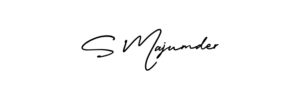 How to make S Majumder name signature. Use AmerikaSignatureDemo-Regular style for creating short signs online. This is the latest handwritten sign. S Majumder signature style 3 images and pictures png
