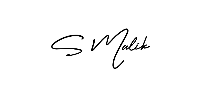 How to Draw S Malik signature style? AmerikaSignatureDemo-Regular is a latest design signature styles for name S Malik. S Malik signature style 3 images and pictures png