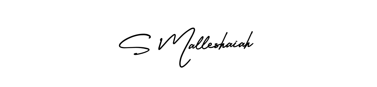 Use a signature maker to create a handwritten signature online. With this signature software, you can design (AmerikaSignatureDemo-Regular) your own signature for name S Malleshaiah. S Malleshaiah signature style 3 images and pictures png