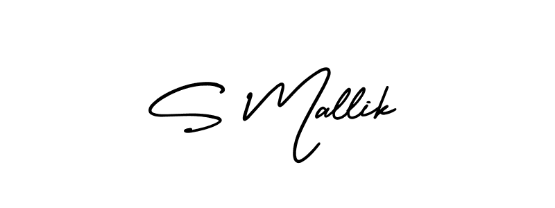 Use a signature maker to create a handwritten signature online. With this signature software, you can design (AmerikaSignatureDemo-Regular) your own signature for name S Mallik. S Mallik signature style 3 images and pictures png