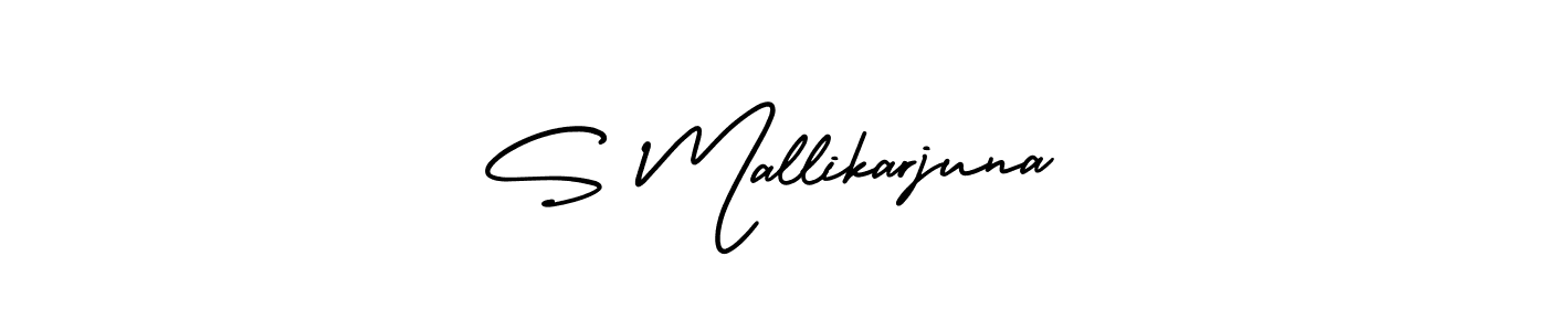 Use a signature maker to create a handwritten signature online. With this signature software, you can design (AmerikaSignatureDemo-Regular) your own signature for name S Mallikarjuna. S Mallikarjuna signature style 3 images and pictures png