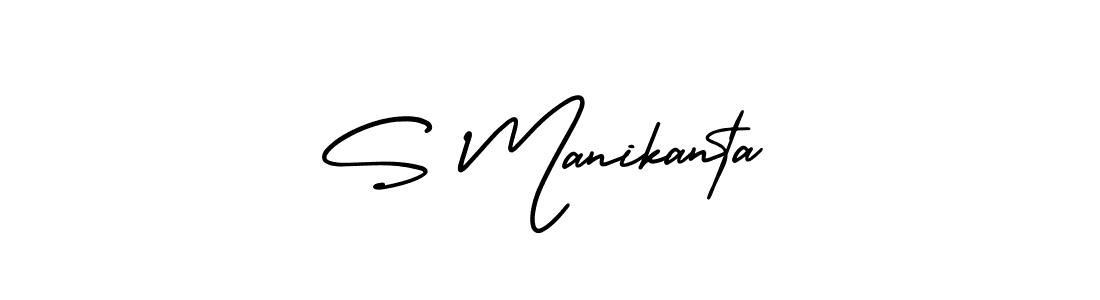 How to Draw S Manikanta signature style? AmerikaSignatureDemo-Regular is a latest design signature styles for name S Manikanta. S Manikanta signature style 3 images and pictures png