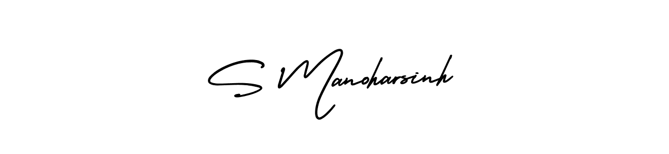 Similarly AmerikaSignatureDemo-Regular is the best handwritten signature design. Signature creator online .You can use it as an online autograph creator for name S Manoharsinh. S Manoharsinh signature style 3 images and pictures png