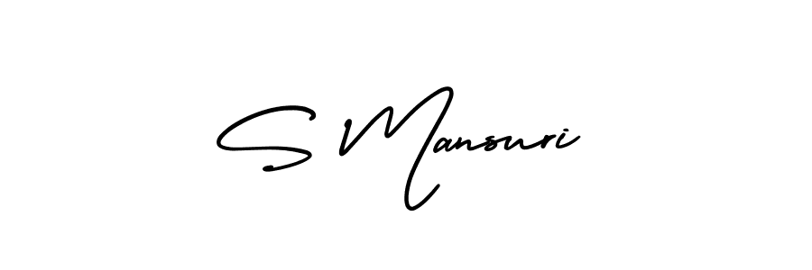 How to Draw S Mansuri signature style? AmerikaSignatureDemo-Regular is a latest design signature styles for name S Mansuri. S Mansuri signature style 3 images and pictures png