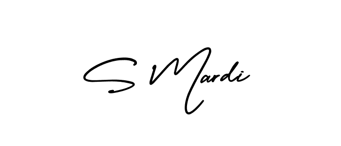 Use a signature maker to create a handwritten signature online. With this signature software, you can design (AmerikaSignatureDemo-Regular) your own signature for name S Mardi. S Mardi signature style 3 images and pictures png