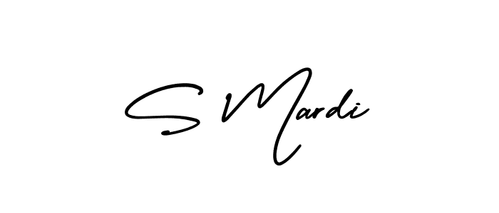 Use a signature maker to create a handwritten signature online. With this signature software, you can design (AmerikaSignatureDemo-Regular) your own signature for name S Mardi. S Mardi signature style 3 images and pictures png