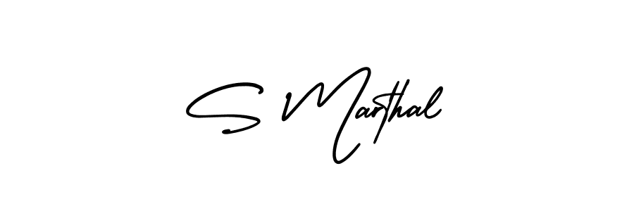 How to make S Marthal signature? AmerikaSignatureDemo-Regular is a professional autograph style. Create handwritten signature for S Marthal name. S Marthal signature style 3 images and pictures png