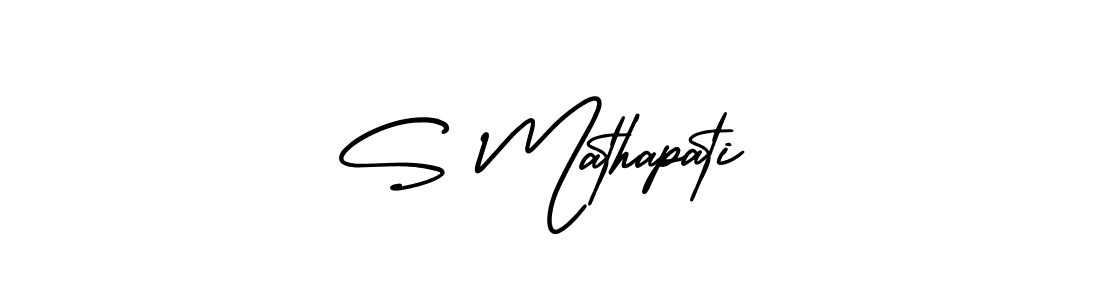 if you are searching for the best signature style for your name S Mathapati. so please give up your signature search. here we have designed multiple signature styles  using AmerikaSignatureDemo-Regular. S Mathapati signature style 3 images and pictures png