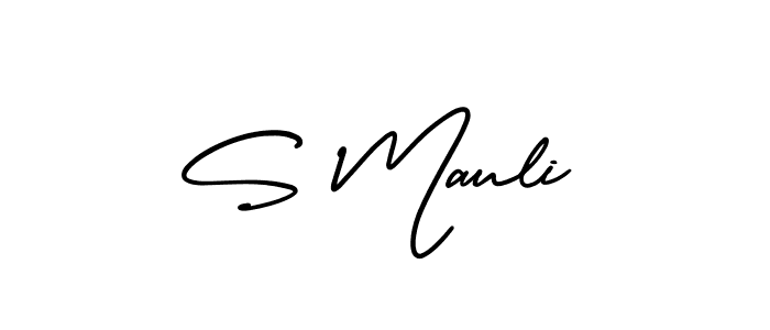 Best and Professional Signature Style for S Mauli. AmerikaSignatureDemo-Regular Best Signature Style Collection. S Mauli signature style 3 images and pictures png