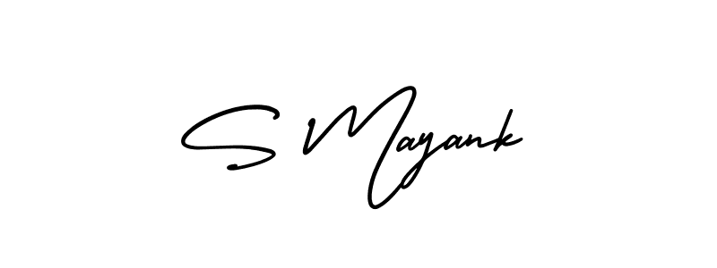 Make a beautiful signature design for name S Mayank. With this signature (AmerikaSignatureDemo-Regular) style, you can create a handwritten signature for free. S Mayank signature style 3 images and pictures png