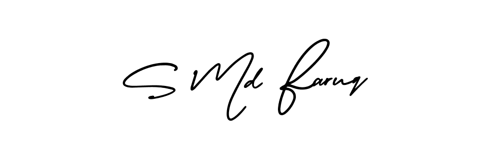 How to Draw S Md Faruq signature style? AmerikaSignatureDemo-Regular is a latest design signature styles for name S Md Faruq. S Md Faruq signature style 3 images and pictures png