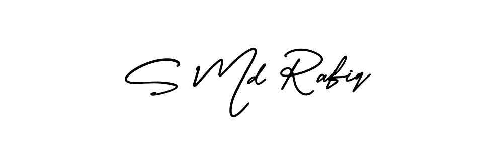 S Md Rafiq stylish signature style. Best Handwritten Sign (AmerikaSignatureDemo-Regular) for my name. Handwritten Signature Collection Ideas for my name S Md Rafiq. S Md Rafiq signature style 3 images and pictures png