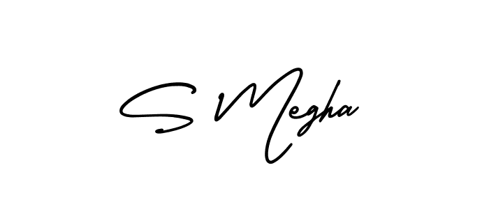 Similarly AmerikaSignatureDemo-Regular is the best handwritten signature design. Signature creator online .You can use it as an online autograph creator for name S Megha. S Megha signature style 3 images and pictures png