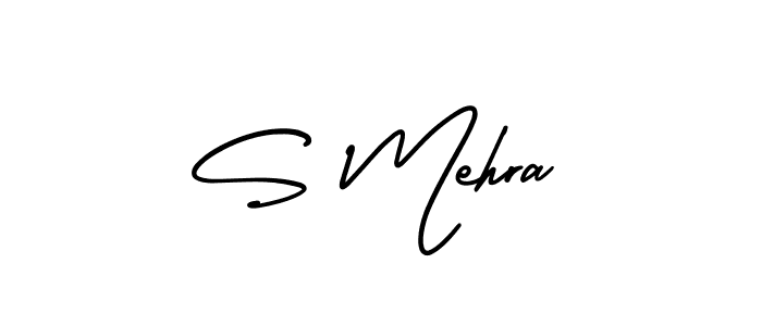 How to Draw S Mehra signature style? AmerikaSignatureDemo-Regular is a latest design signature styles for name S Mehra. S Mehra signature style 3 images and pictures png