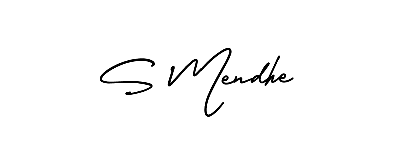 You can use this online signature creator to create a handwritten signature for the name S Mendhe. This is the best online autograph maker. S Mendhe signature style 3 images and pictures png