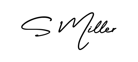 The AmerikaSignatureDemo-Regular font transforms the name S Miller into an executive sign with sharp precision and distinguished character. S Miller signature style 3 images and pictures png