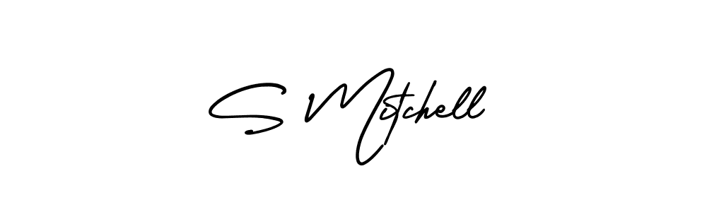 How to make S Mitchell signature? AmerikaSignatureDemo-Regular is a professional autograph style. Create handwritten signature for S Mitchell name. S Mitchell signature style 3 images and pictures png