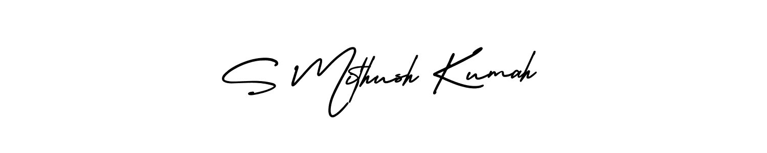 Once you've used our free online signature maker to create your best signature AmerikaSignatureDemo-Regular style, it's time to enjoy all of the benefits that S Mithush Kumah name signing documents. S Mithush Kumah signature style 3 images and pictures png