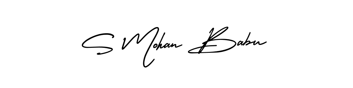 How to make S Mohan Babu signature? AmerikaSignatureDemo-Regular is a professional autograph style. Create handwritten signature for S Mohan Babu name. S Mohan Babu signature style 3 images and pictures png