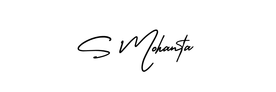 It looks lik you need a new signature style for name S Mohanta. Design unique handwritten (AmerikaSignatureDemo-Regular) signature with our free signature maker in just a few clicks. S Mohanta signature style 3 images and pictures png
