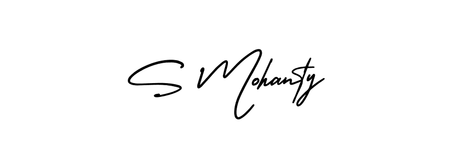 How to Draw S Mohanty signature style? AmerikaSignatureDemo-Regular is a latest design signature styles for name S Mohanty. S Mohanty signature style 3 images and pictures png