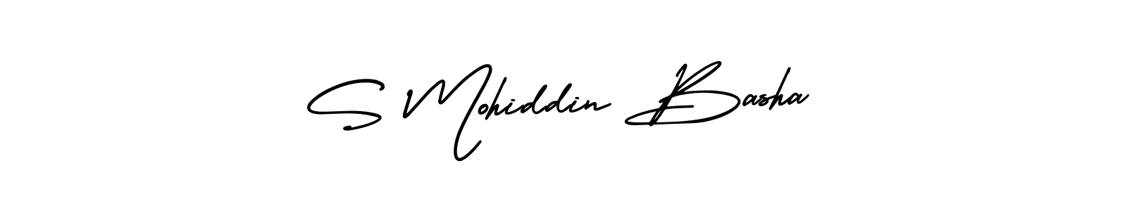 Use a signature maker to create a handwritten signature online. With this signature software, you can design (AmerikaSignatureDemo-Regular) your own signature for name S Mohiddin Basha. S Mohiddin Basha signature style 3 images and pictures png