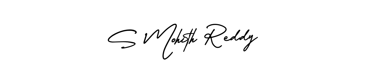 How to make S Mohith Reddy name signature. Use AmerikaSignatureDemo-Regular style for creating short signs online. This is the latest handwritten sign. S Mohith Reddy signature style 3 images and pictures png