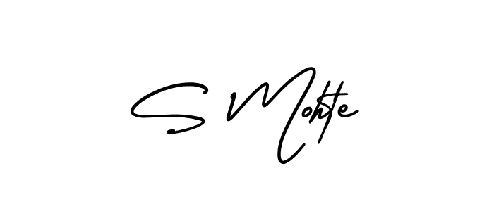 How to make S Mohte signature? AmerikaSignatureDemo-Regular is a professional autograph style. Create handwritten signature for S Mohte name. S Mohte signature style 3 images and pictures png