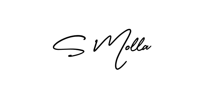 AmerikaSignatureDemo-Regular is a professional signature style that is perfect for those who want to add a touch of class to their signature. It is also a great choice for those who want to make their signature more unique. Get S Molla name to fancy signature for free. S Molla signature style 3 images and pictures png
