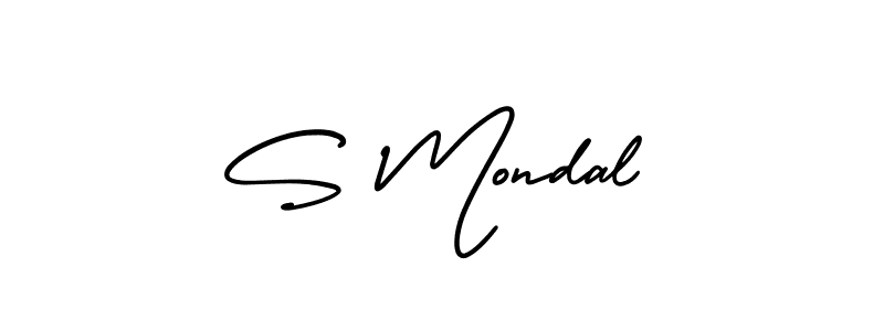 How to make S Mondal signature? AmerikaSignatureDemo-Regular is a professional autograph style. Create handwritten signature for S Mondal name. S Mondal signature style 3 images and pictures png