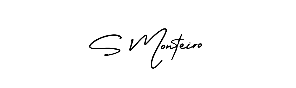 Also You can easily find your signature by using the search form. We will create S Monteiro name handwritten signature images for you free of cost using AmerikaSignatureDemo-Regular sign style. S Monteiro signature style 3 images and pictures png