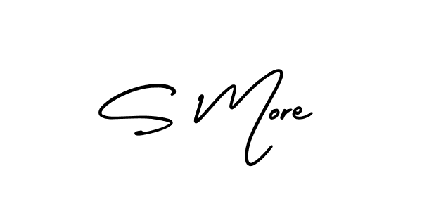 Best and Professional Signature Style for S More. AmerikaSignatureDemo-Regular Best Signature Style Collection. S More signature style 3 images and pictures png