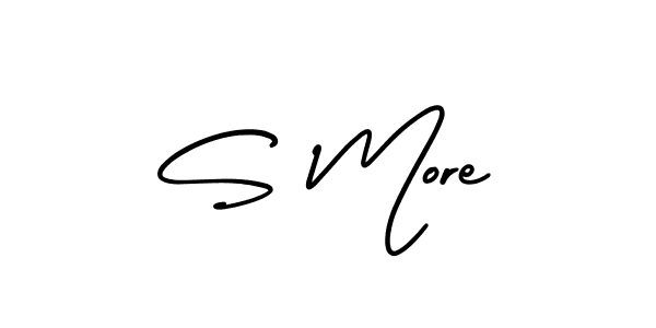 AmerikaSignatureDemo-Regular is a professional signature style that is perfect for those who want to add a touch of class to their signature. It is also a great choice for those who want to make their signature more unique. Get S More name to fancy signature for free. S More signature style 3 images and pictures png