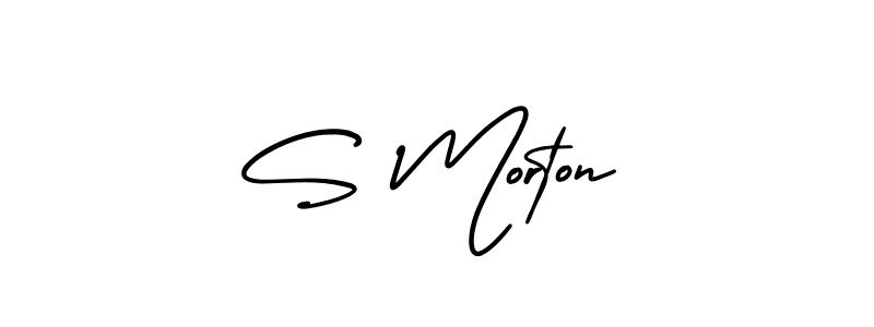 Also we have S Morton name is the best signature style. Create professional handwritten signature collection using AmerikaSignatureDemo-Regular autograph style. S Morton signature style 3 images and pictures png