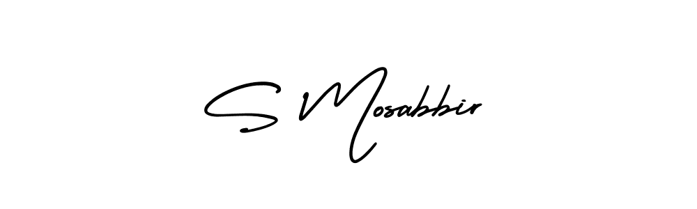 How to Draw S Mosabbir signature style? AmerikaSignatureDemo-Regular is a latest design signature styles for name S Mosabbir. S Mosabbir signature style 3 images and pictures png