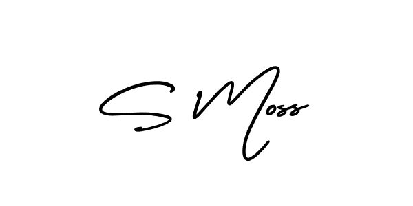 How to Draw S Moss signature style? AmerikaSignatureDemo-Regular is a latest design signature styles for name S Moss. S Moss signature style 3 images and pictures png