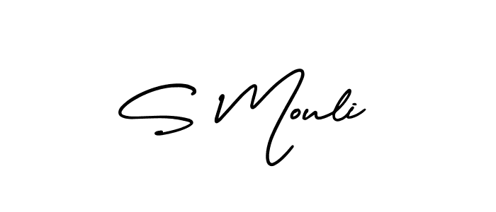 AmerikaSignatureDemo-Regular is a professional signature style that is perfect for those who want to add a touch of class to their signature. It is also a great choice for those who want to make their signature more unique. Get S Mouli name to fancy signature for free. S Mouli signature style 3 images and pictures png