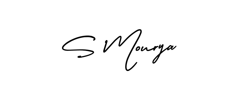 How to Draw S Mourya signature style? AmerikaSignatureDemo-Regular is a latest design signature styles for name S Mourya. S Mourya signature style 3 images and pictures png