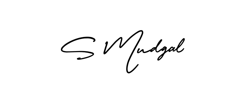 Similarly AmerikaSignatureDemo-Regular is the best handwritten signature design. Signature creator online .You can use it as an online autograph creator for name S Mudgal. S Mudgal signature style 3 images and pictures png