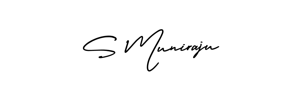 Make a beautiful signature design for name S Muniraju. Use this online signature maker to create a handwritten signature for free. S Muniraju signature style 3 images and pictures png